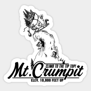 Mt Crumpit - Climb to the Tip Top! Sticker